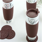 Chocolate color cup cover/ bowl cover for cool boy