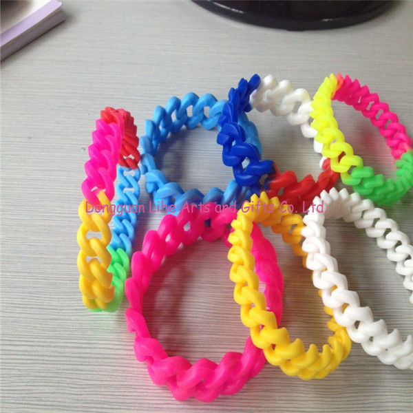 hot salling silicone/soft pvc/rubber silicone bracelet for decoration