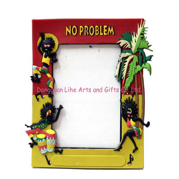 3D effect cartoon silicone/ soft pvc / plastic photo/picture frames open hot sexy girl