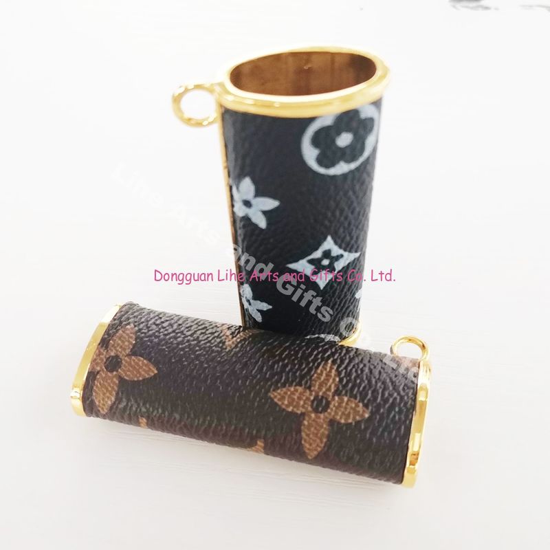 New Arrival Portable Leather Lighter Case Handmade Lighter Cover leather with print logo lighter cover